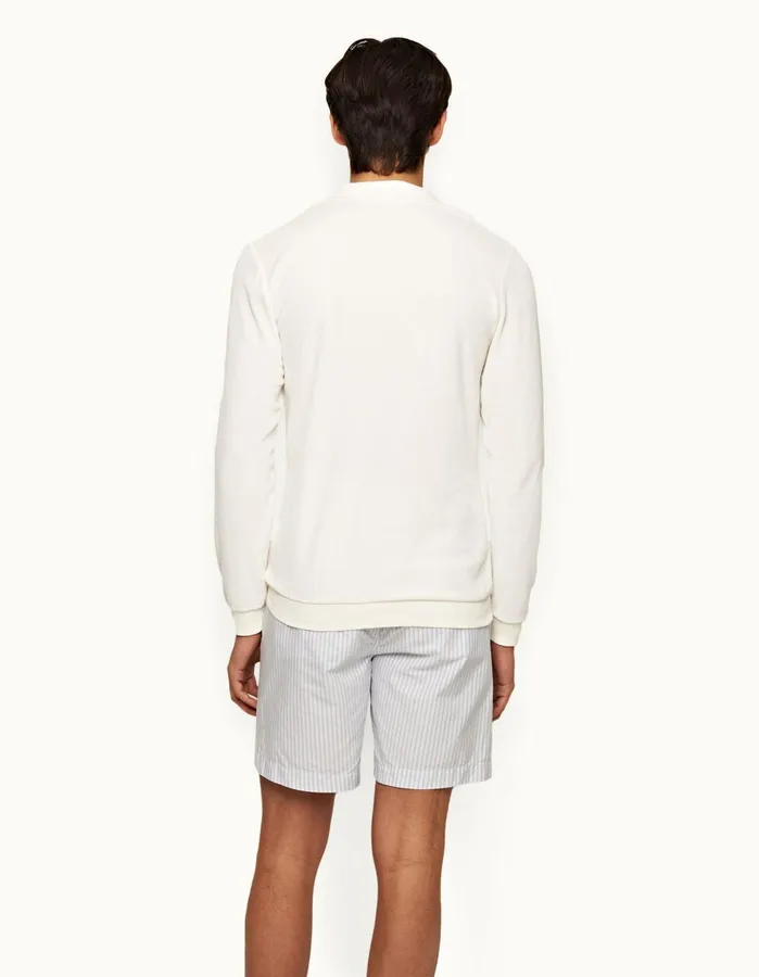 Orlebar Brown Polo Shirts Men Bouvet Towelling Sandbar