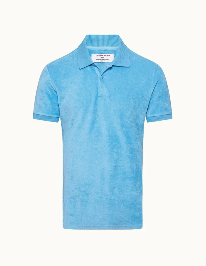 Orlebar Brown Polo Shirts Men Dr No Towelling Polo Riviera