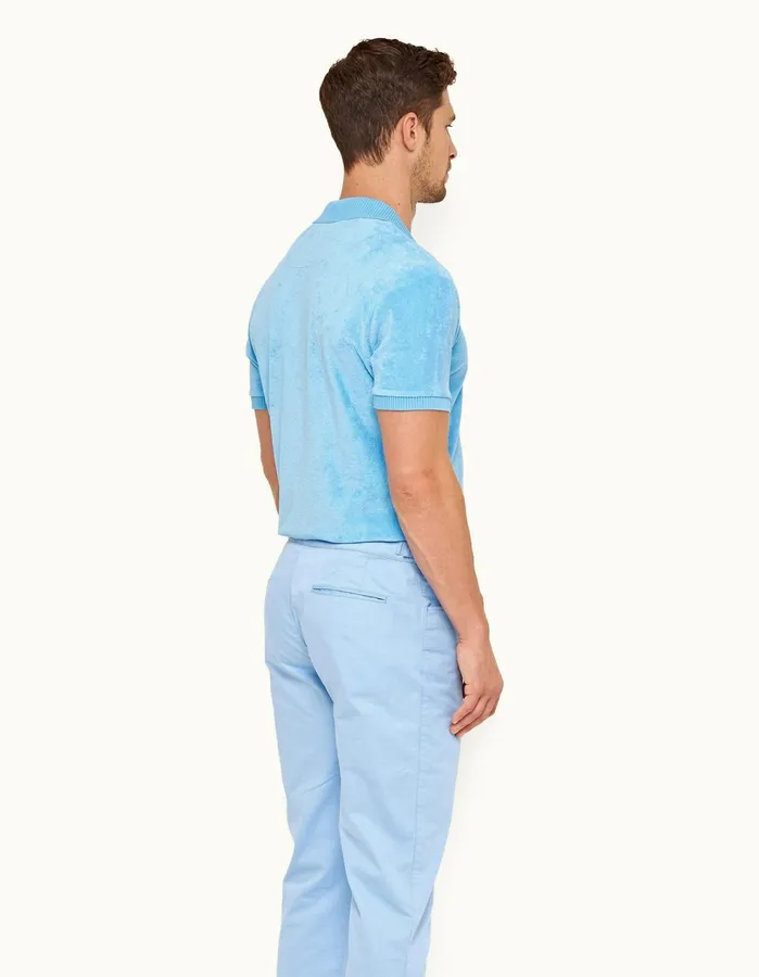 Orlebar Brown Polo Shirts Men Dr No Towelling Polo Riviera