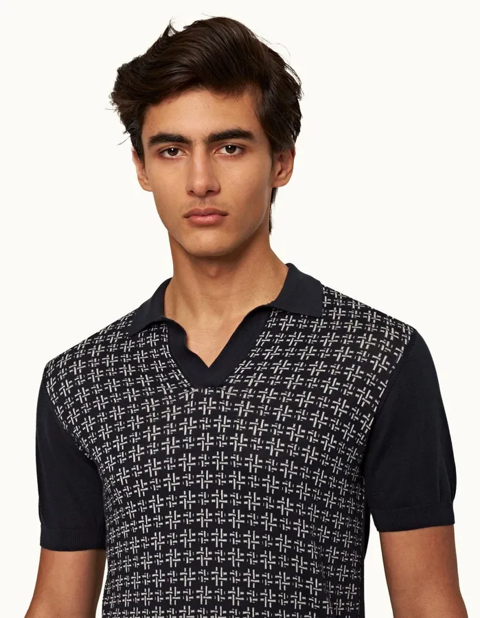 Orlebar Brown Polo Shirts Men Horton Midnight Navy