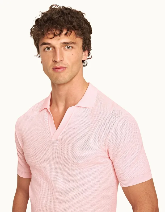 Orlebar Brown Polo Shirts Men Horton Pique Rose