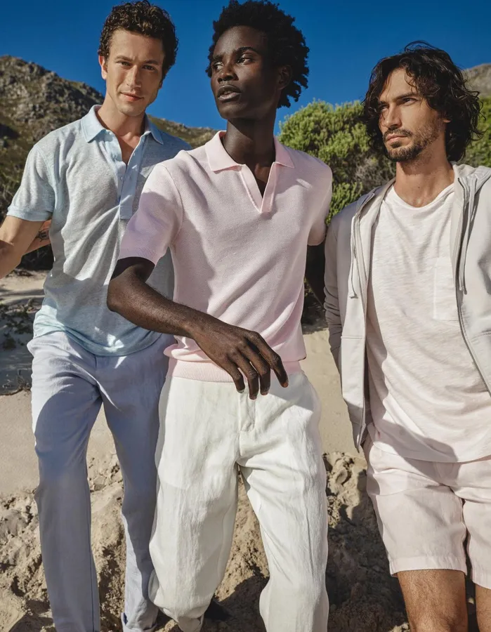 Orlebar Brown Polo Shirts Men Horton Pique Rose