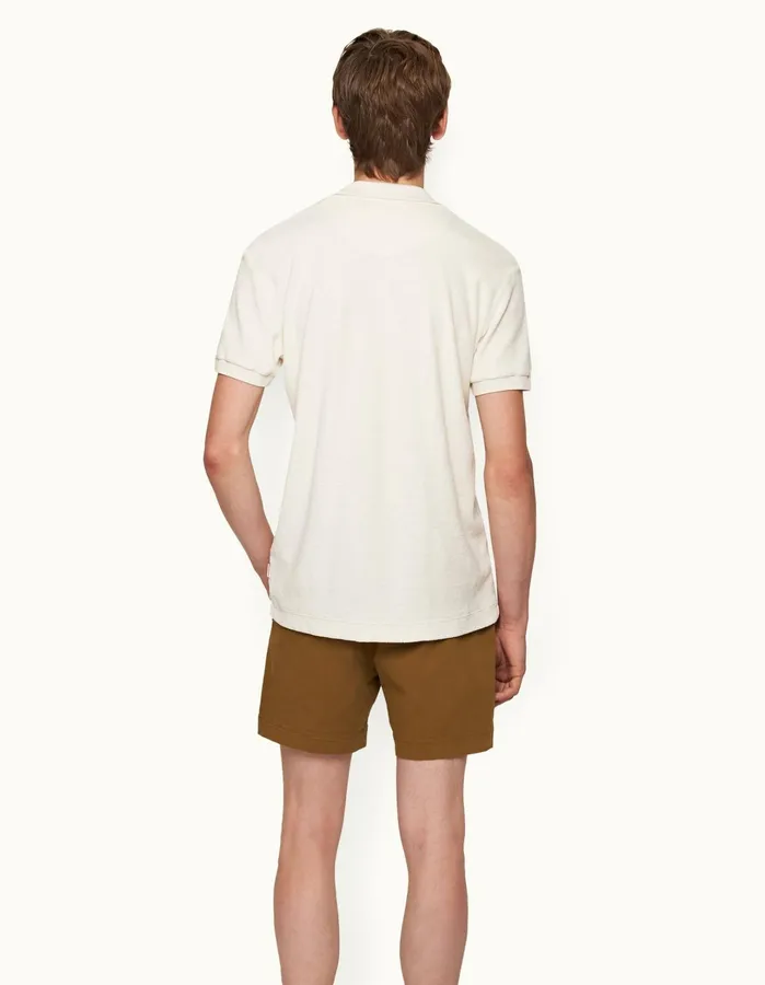 Orlebar Brown Polo Shirts Men Jarrett Towelling Matchstick