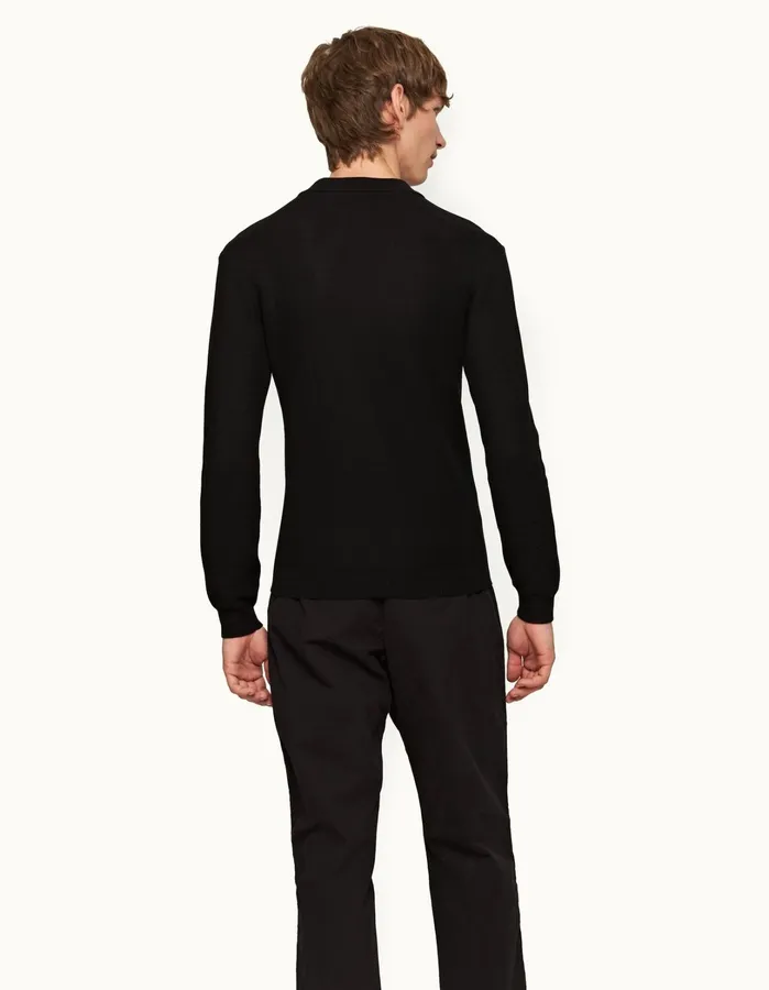 Orlebar Brown Polo Shirts Men Maranon Black