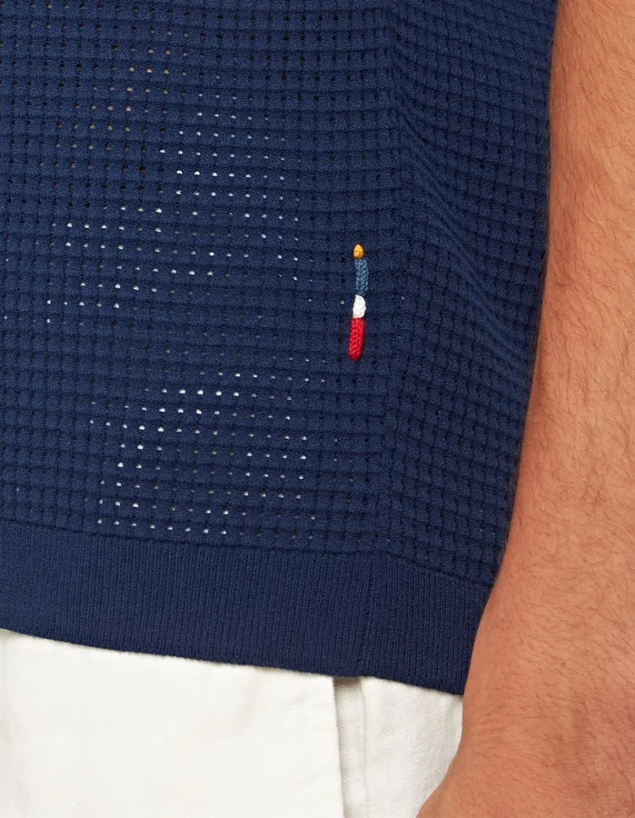 Orlebar Brown Polo Shirts Men Roddy Lagoon Blue