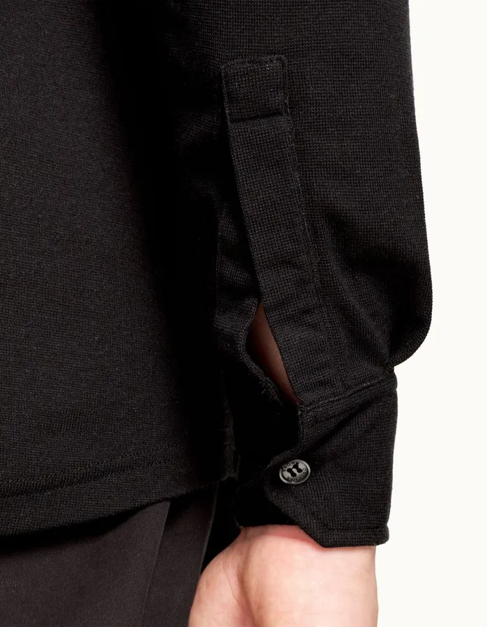 Orlebar Brown Polo Shirts Men Sebastian Cashmere Black