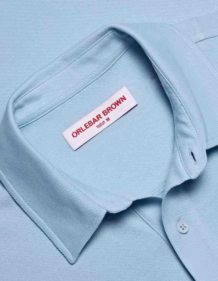 Orlebar Brown Polo Shirts Men Sebastian Island Sky