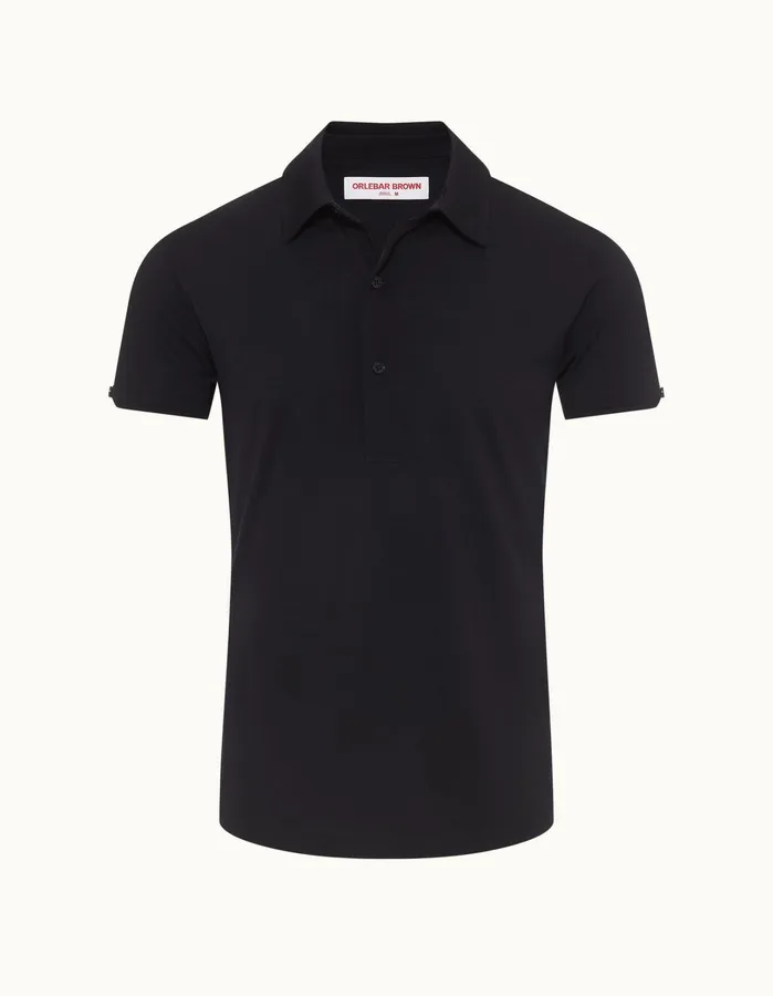 Orlebar Brown Polo Shirts Men Sebastian Merino Night Iris