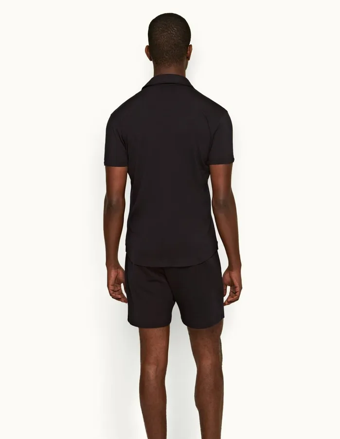 Orlebar Brown Polo Shirts Men Sebastian Merino Night Iris