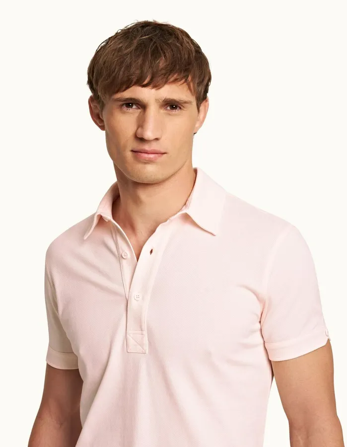 Orlebar Brown Polo Shirts Men Sebastian Rose