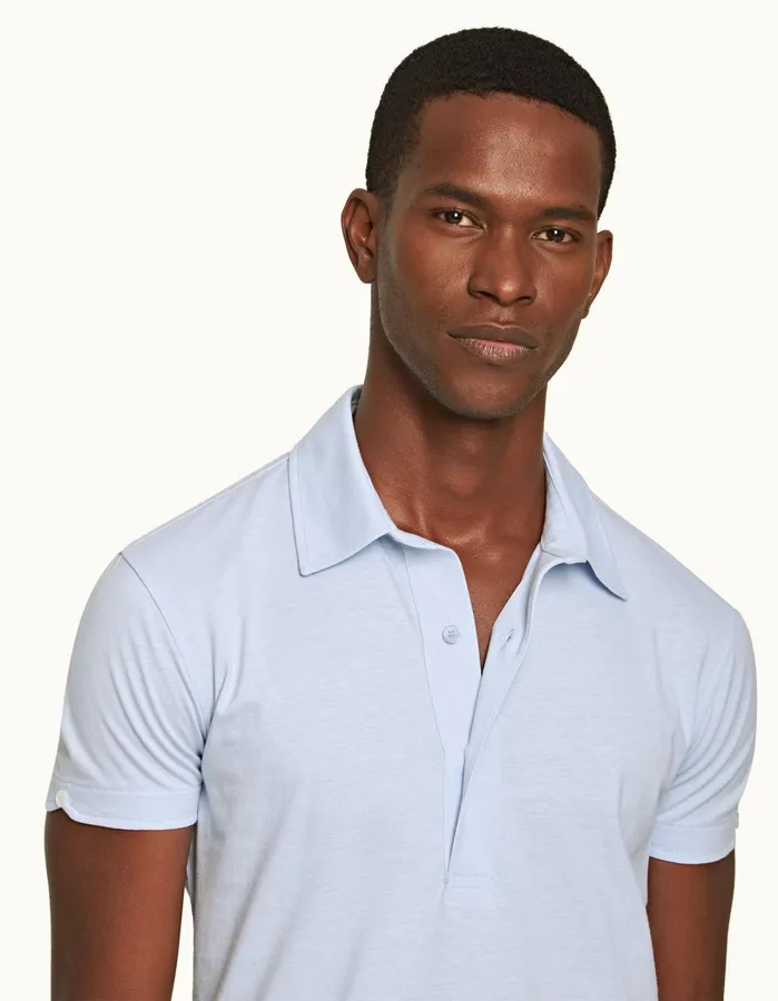 Orlebar Brown Polo Shirts Men Sebastian Silk Hush
