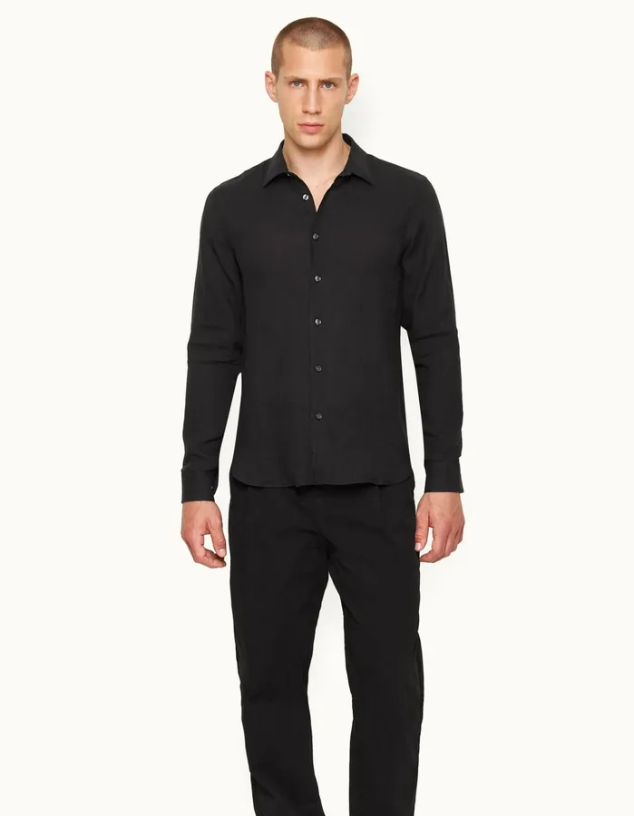 Orlebar Brown Shirts Men Giles Black