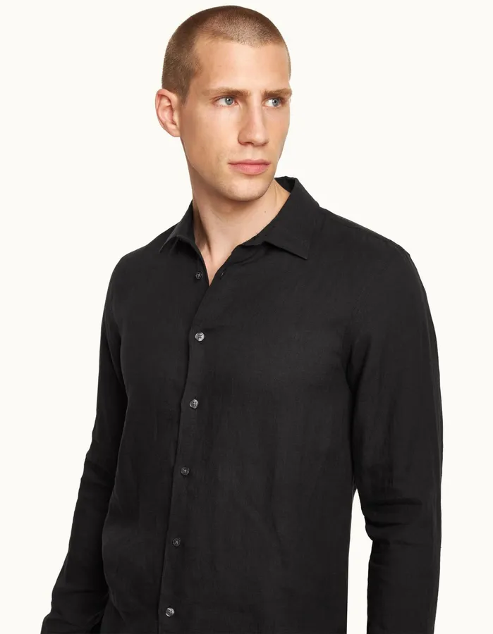 Orlebar Brown Shirts Men Giles Black