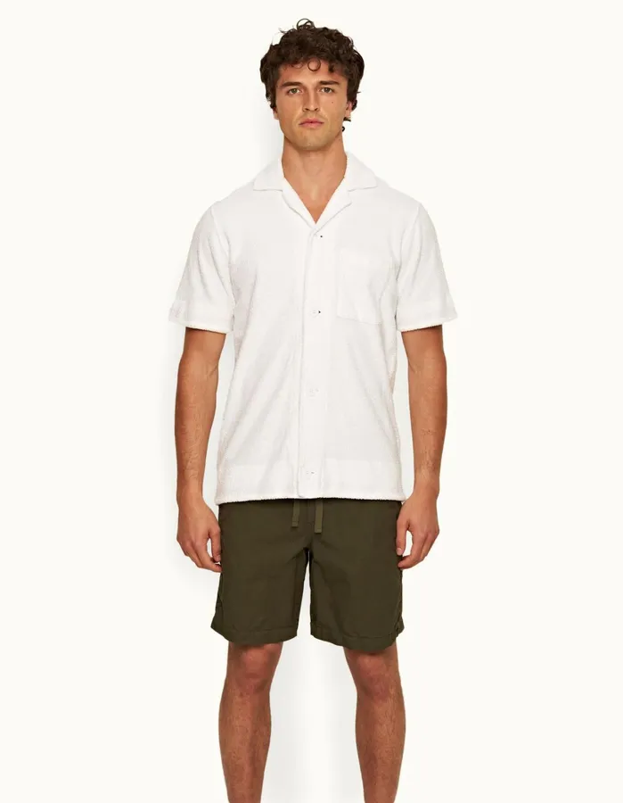Orlebar Brown Shirts Men Lazar Towelling White