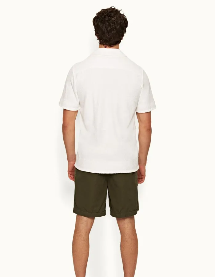 Orlebar Brown Shirts Men Lazar Towelling White
