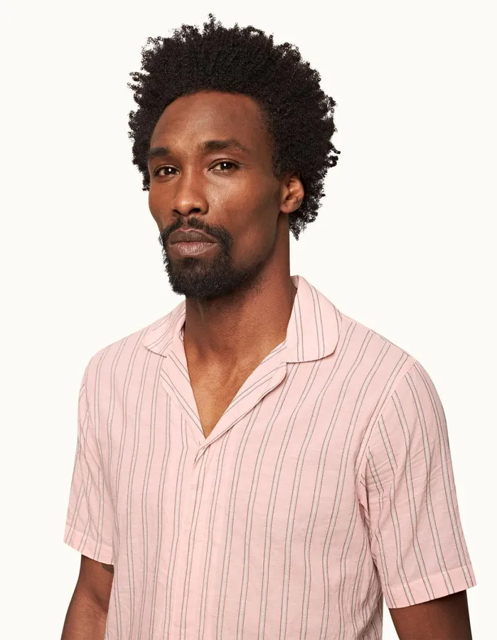 Orlebar Brown Shirts Men Maitan Rosewhite