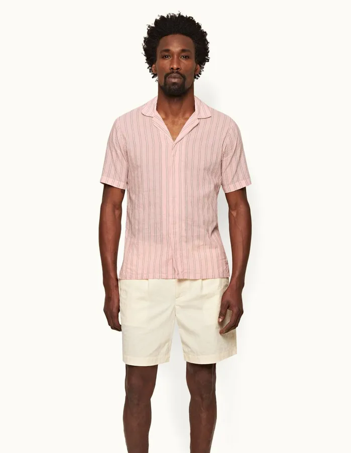 Orlebar Brown Shirts Men Maitan Rosewhite