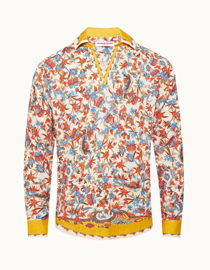Orlebar Brown Shirts Men Ridley Summer Sunset
