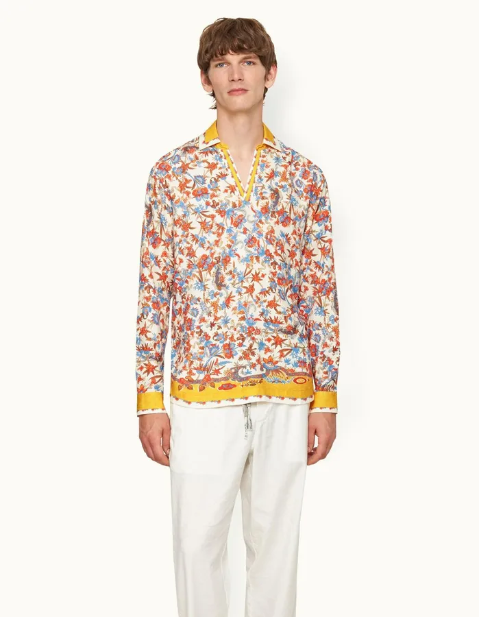 Orlebar Brown Shirts Men Ridley Summer Sunset