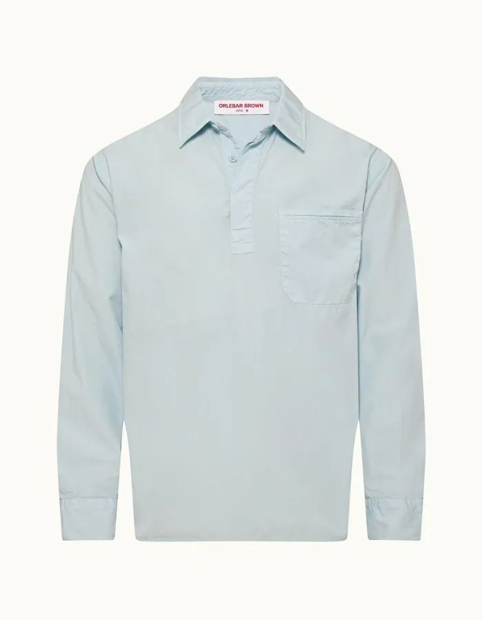 Orlebar Brown Shirts Men Shanklin Powdered Sky