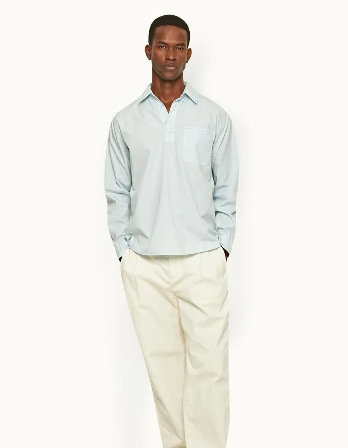 Orlebar Brown Shirts Men Shanklin Powdered Sky