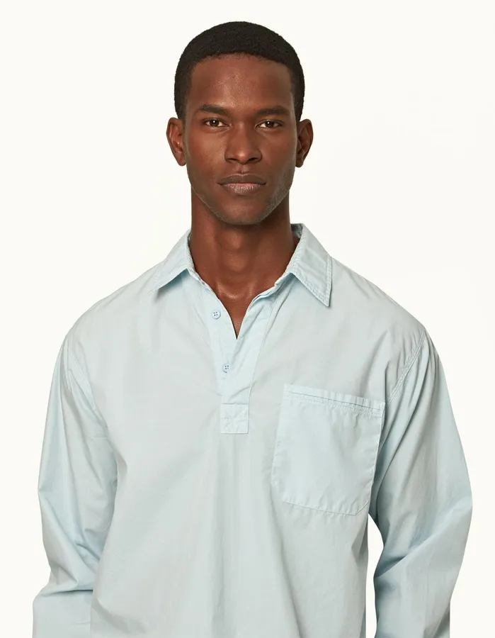 Orlebar Brown Shirts Men Shanklin Powdered Sky