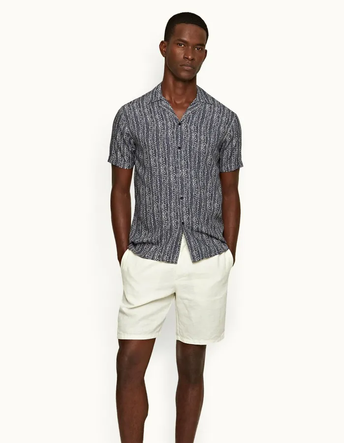 Orlebar Brown Shirts Men Travis Midnight Navy