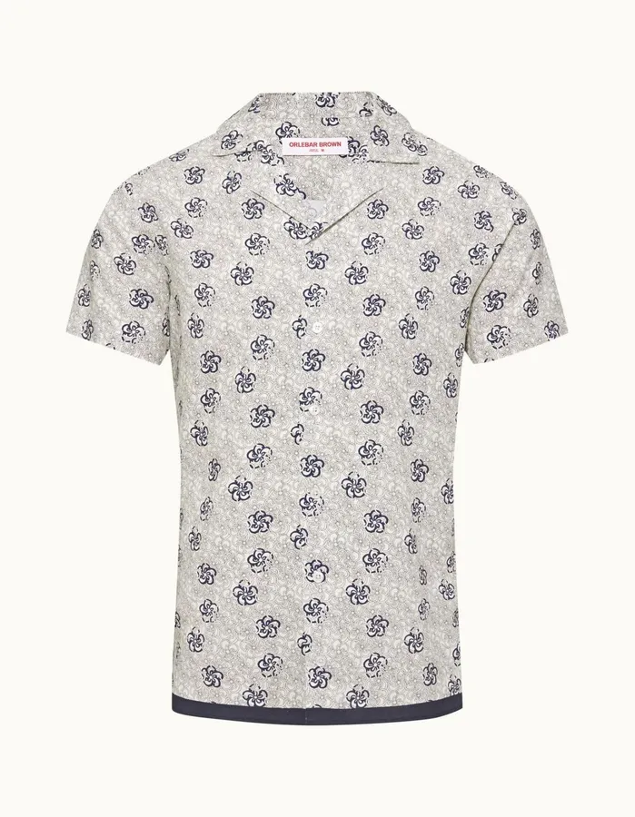 Orlebar Brown Shirts Men Travis White Sand