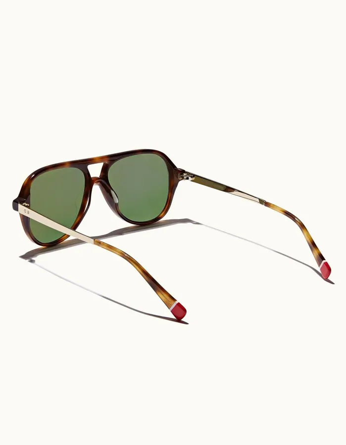 Orlebar Brown Sunglasses Men Estoril Brown Tortoiseshiny Gold