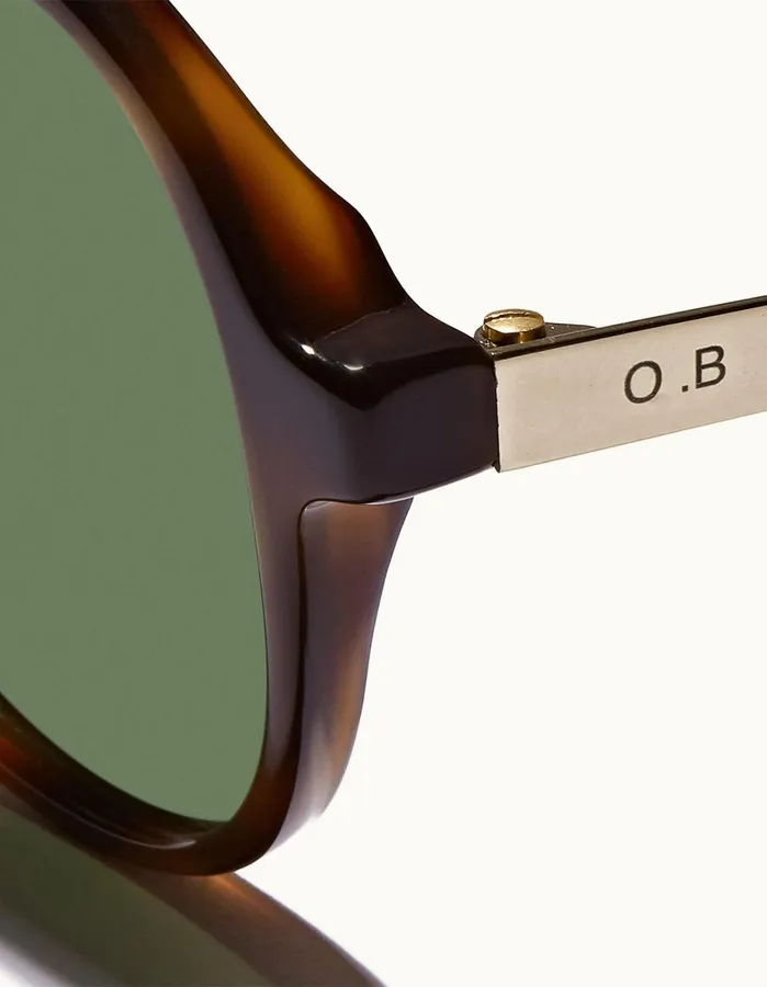 Orlebar Brown Sunglasses Men Estoril Brown Tortoiseshiny Gold