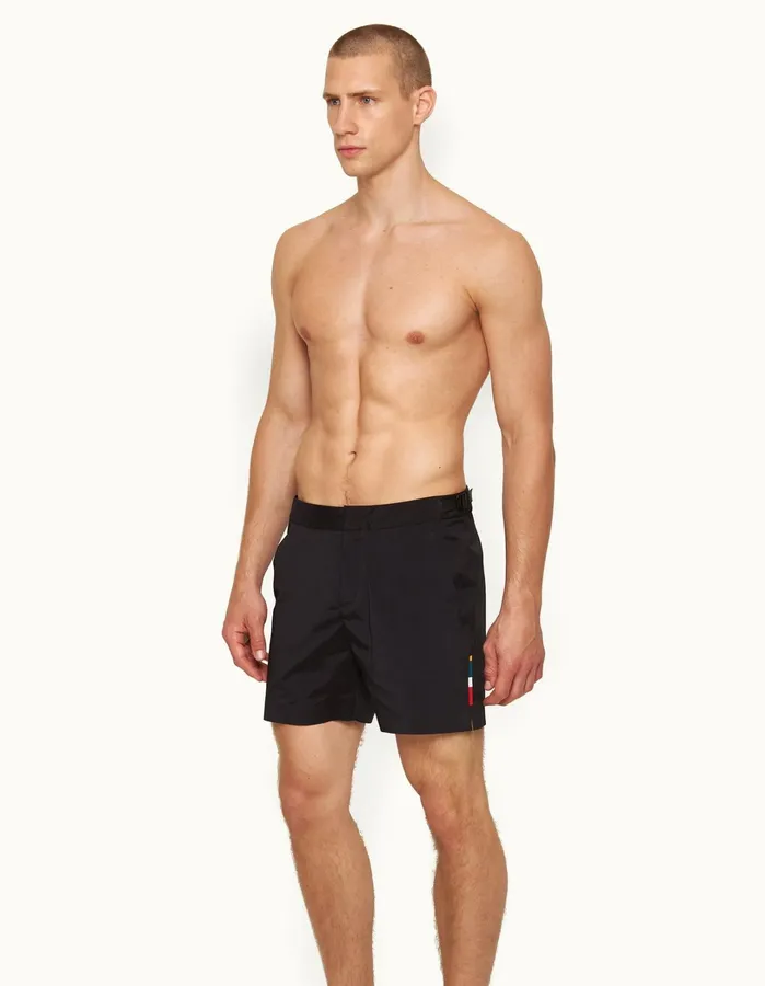 Orlebar Brown Swim Shorts Men Bulldog Bonded Black
