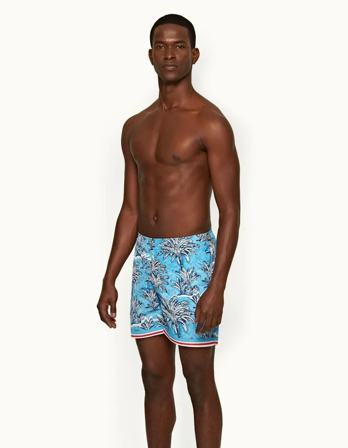 Orlebar Brown Swim Shorts Men Bulldog Bright Wish Blue
