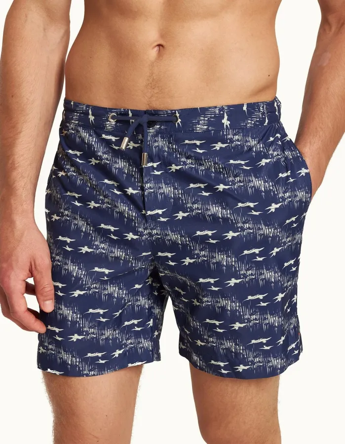 Orlebar Brown Swim Shorts Men Bulldog Midnight Navysea Mist