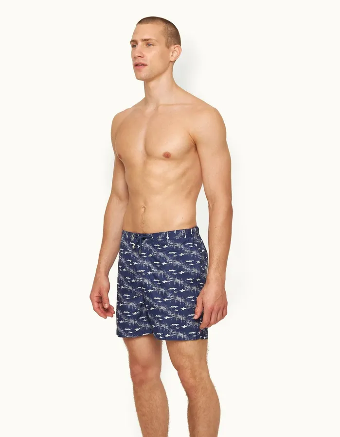 Orlebar Brown Swim Shorts Men Bulldog Midnight Navysea Mist
