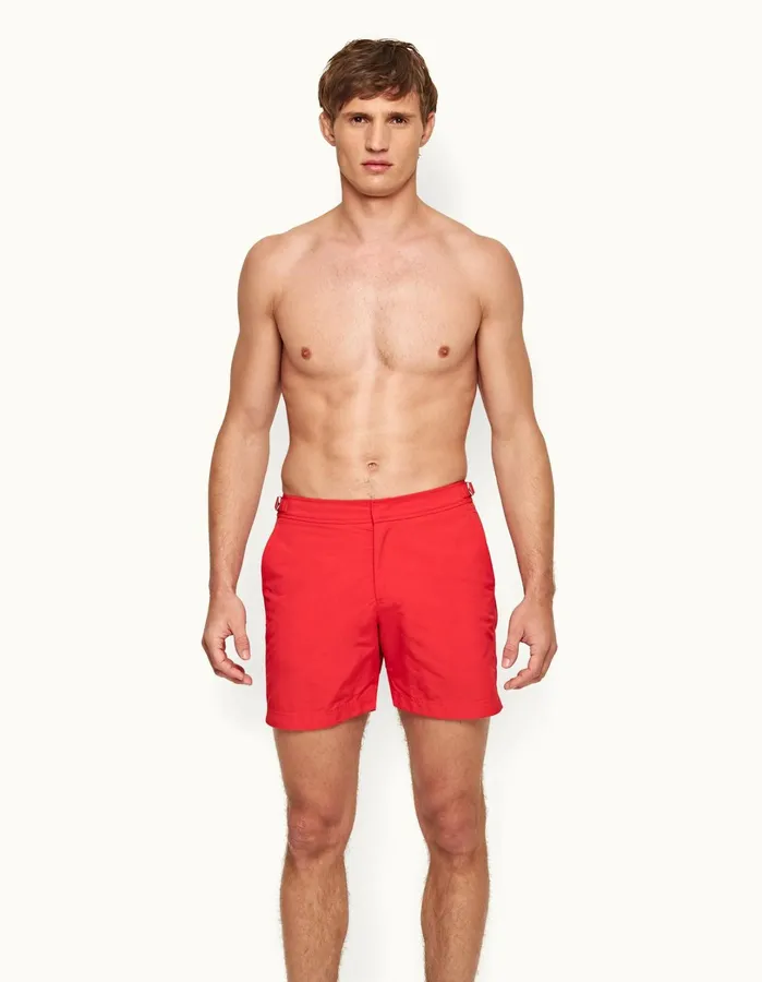 Orlebar Brown Swim Shorts Men Bulldog Rescue Red