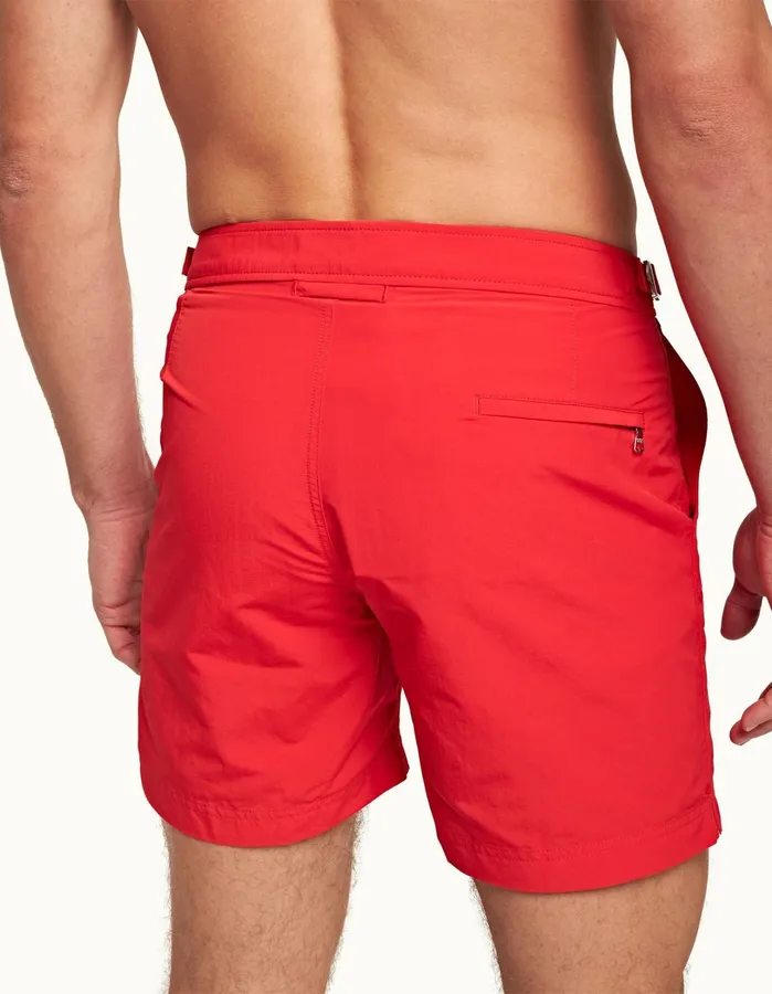 Orlebar Brown Swim Shorts Men Bulldog Rescue Red