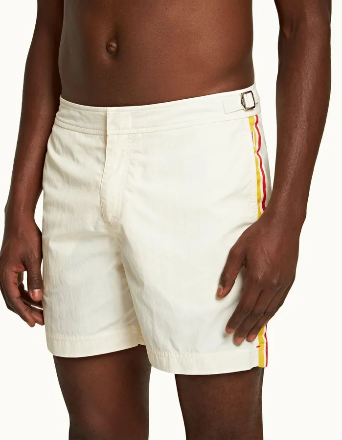 Orlebar Brown Swim Shorts Men Bulldog White Sand