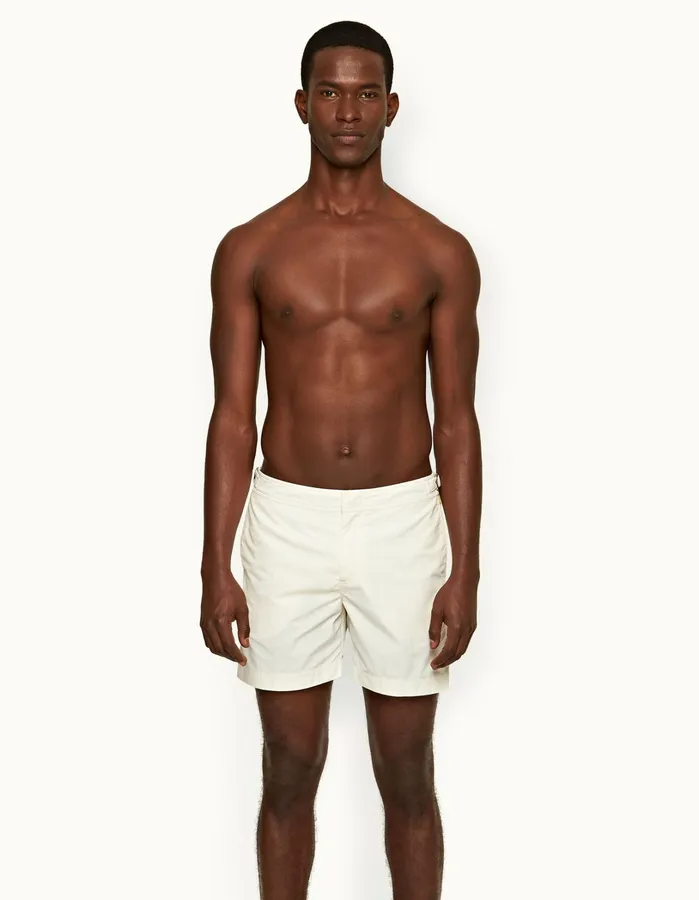 Orlebar Brown Swim Shorts Men Bulldog White Sand