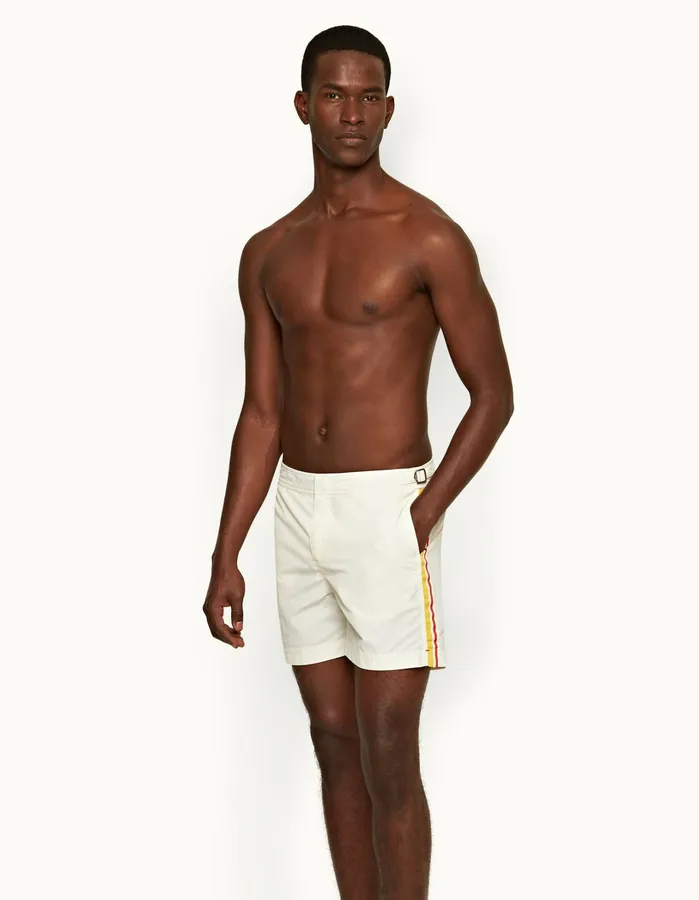 Orlebar Brown Swim Shorts Men Bulldog White Sand
