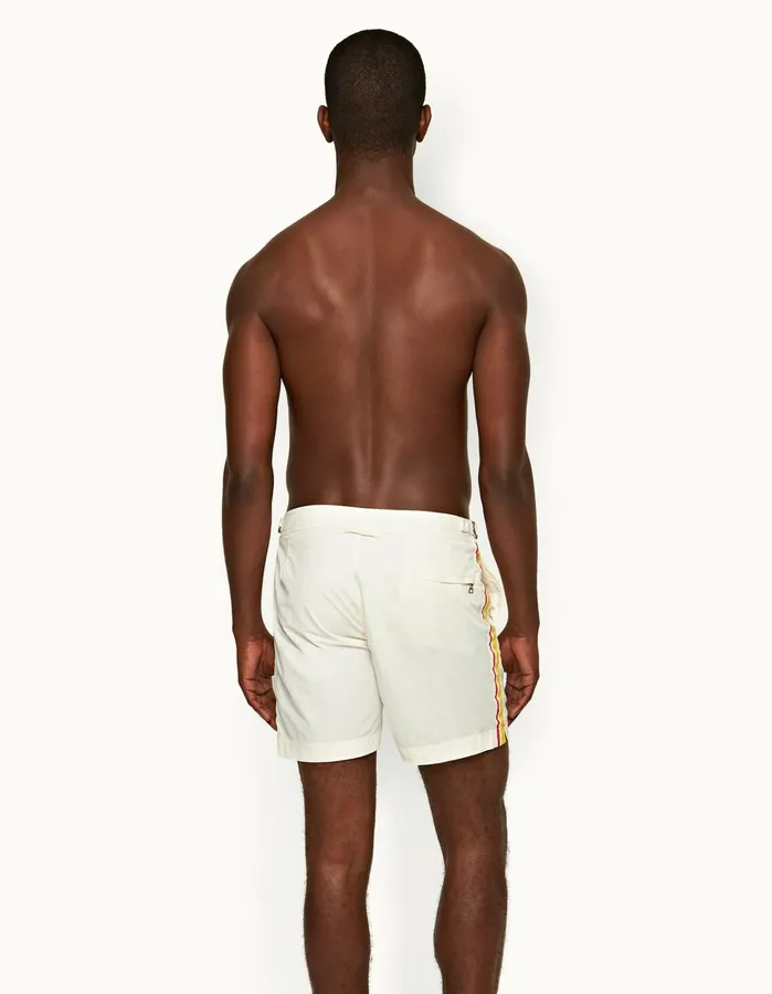 Orlebar Brown Swim Shorts Men Bulldog White Sand