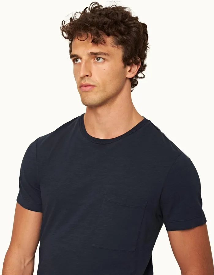 Orlebar Brown TShirts Men Ob Classic Tee Lagoon Blue