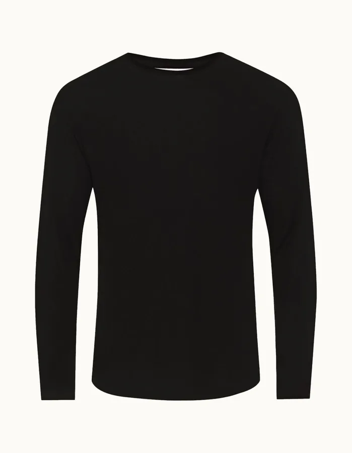 Orlebar Brown TShirts Men ObT Ice Wool Black