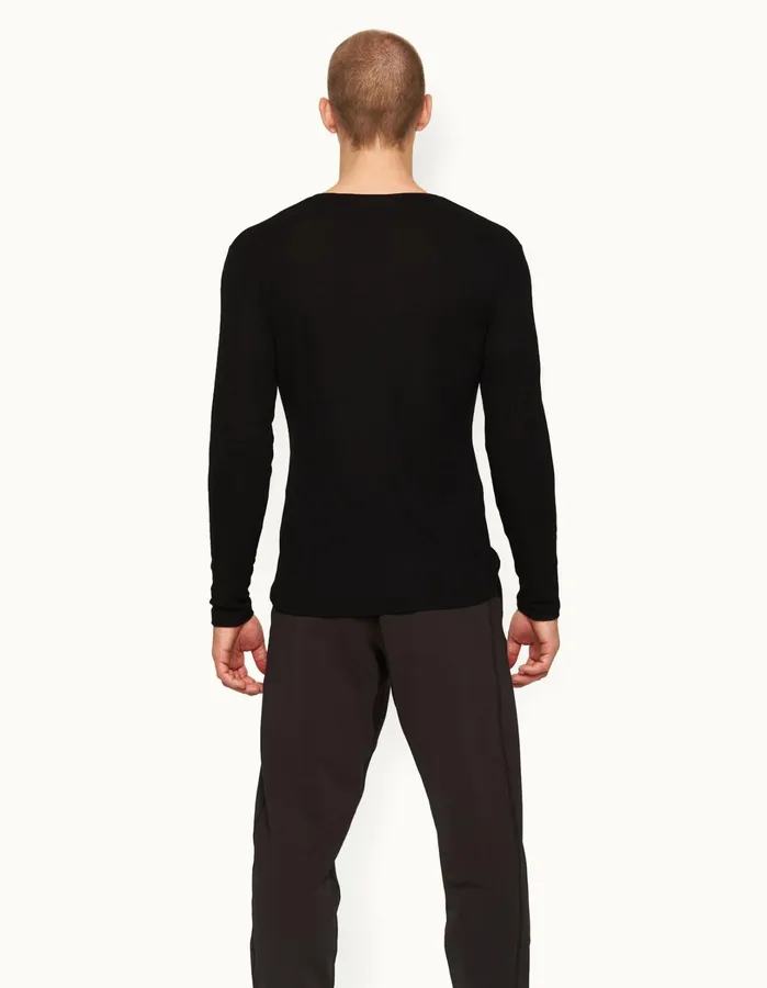 Orlebar Brown TShirts Men ObT Ice Wool Black