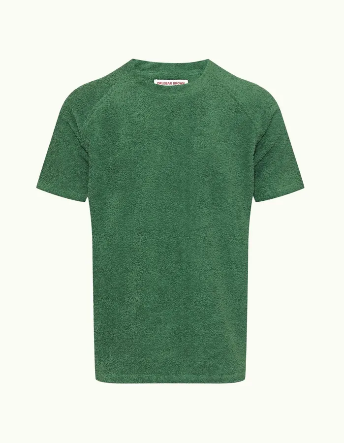 Orlebar Brown TShirts Men Roche Towelling Kale