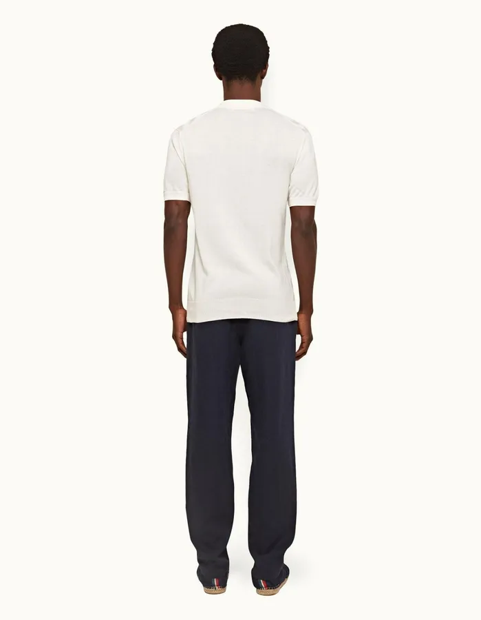 Orlebar Brown Trousers Men Cornell Linen Night Iris