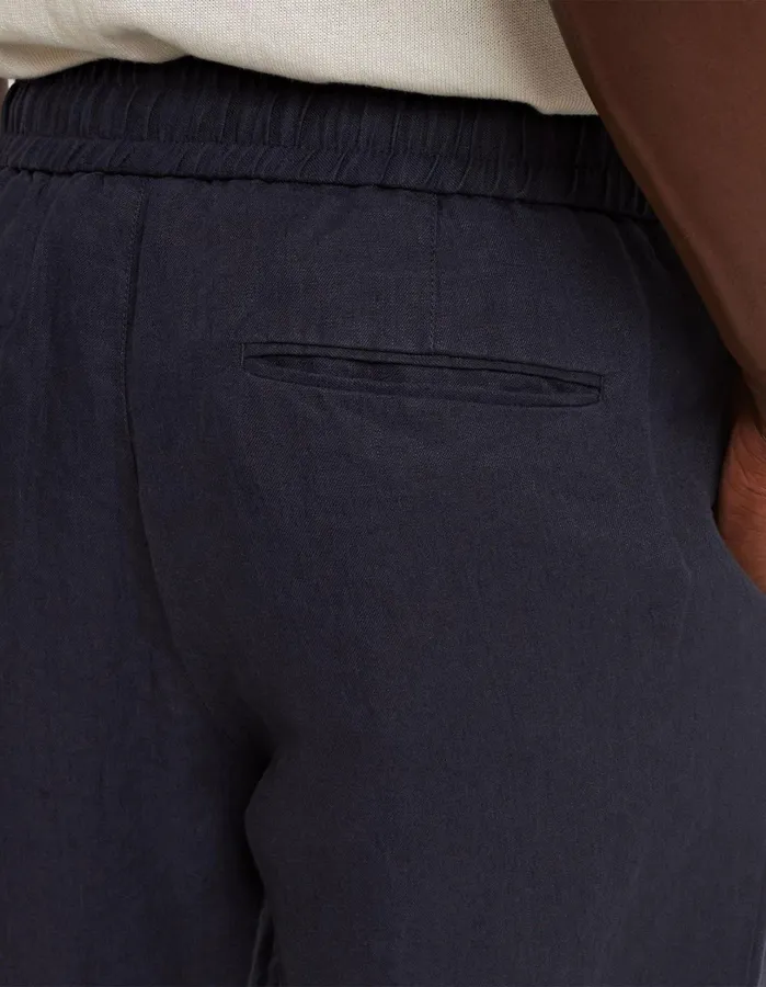 Orlebar Brown Trousers Men Cornell Linen Night Iris