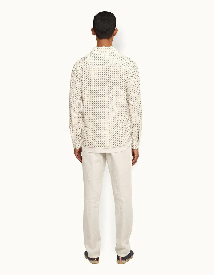 Orlebar Brown Trousers Men Cornell Linen Sandbar