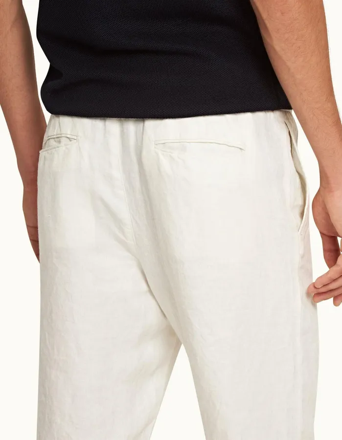 Orlebar Brown Trousers Men Cornell Linen Sandbar