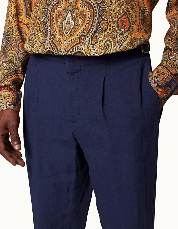 Orlebar Brown Trousers Men Derwin Lagoon Blue
