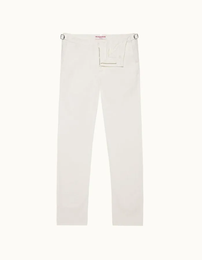 Orlebar Brown Trousers Men Fallon Cotton Sea Mist